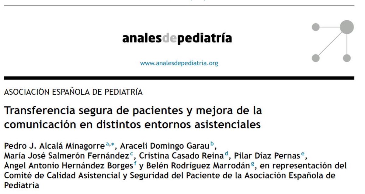 Excelente revision de un aspecto fundamental en la seguridad de los pacientes….y los profesionales con la participación de varias sociedades científicas,entre ellas, SEUP