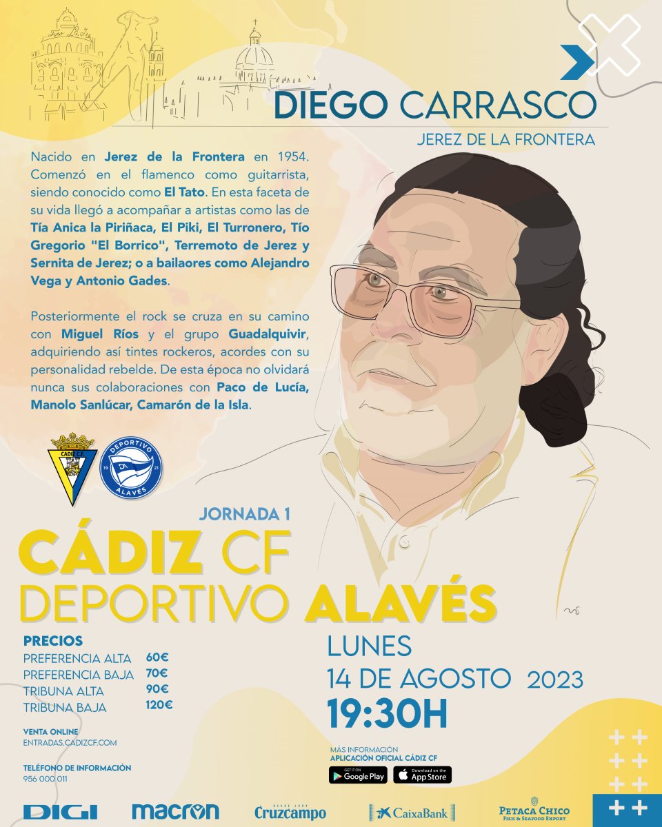 Cadiz_CF's tweet photo. 🎶 El arte flamenco de Diego Carrasco inaugura el primer cartel de #LALIGAEASPORTS 23/24🎶

➡️ https://t.co/ViYaFEkCh0 https://t.co/ny82mQpNKA