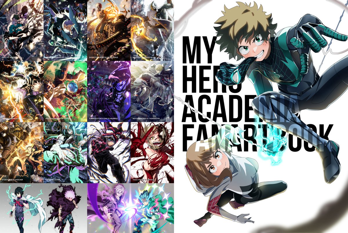 【Announcement】 For a limited time during the Summer Comiket, we'll be selling a fan art book featuring My Hero Academia VS Spider-Man Villains! https://araxena-official.booth.pm/items/4991764  For overseas customers, you can purchase and have it shipped using the following services: ■ 「萌购任你购」 https://www.030buy.net/ ■ "Buyee"  Please consider getting this art book!