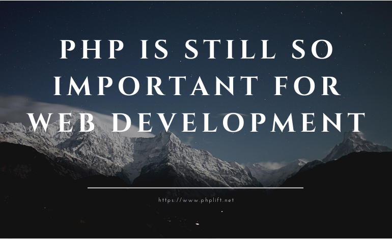 PHPLift's tweet photo. #phplift #php #learnPHP Is #PHP dead or still has a chance for Web Development? https://t.co/4mPjfJREMt https://t.co/Fvn3YwV3aR