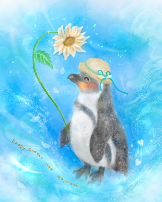 「flower penguin」 illustration images(Latest)｜2pages