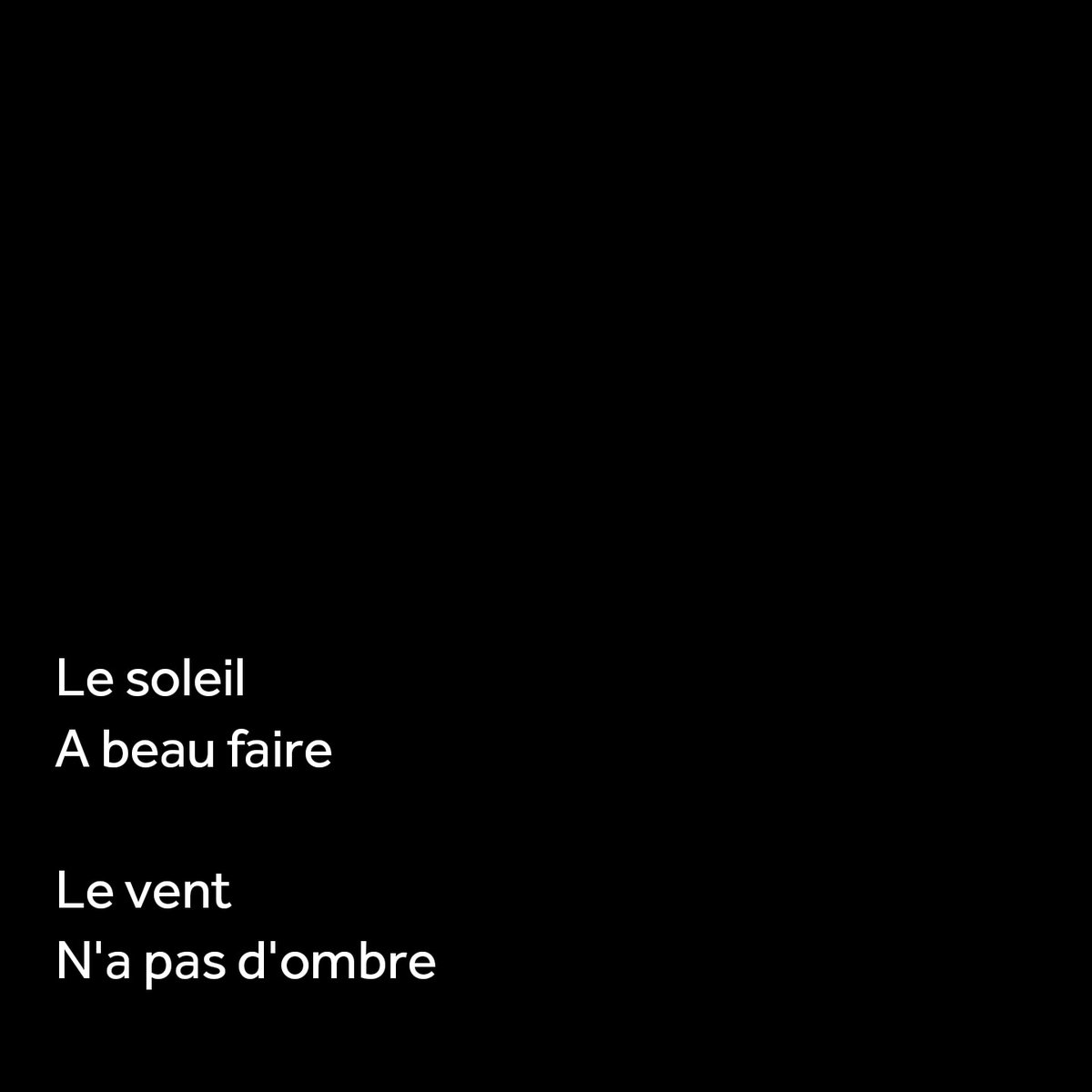 Peu de mots, pour un peu de #poesie sans l'#ombres d'un doute...