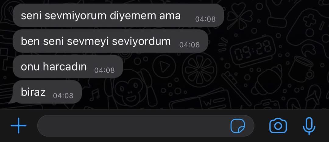 otonomempire1's tweet photo. Ben seni sevmeyi seviyordum https://t.co/4M2QDZvt1B