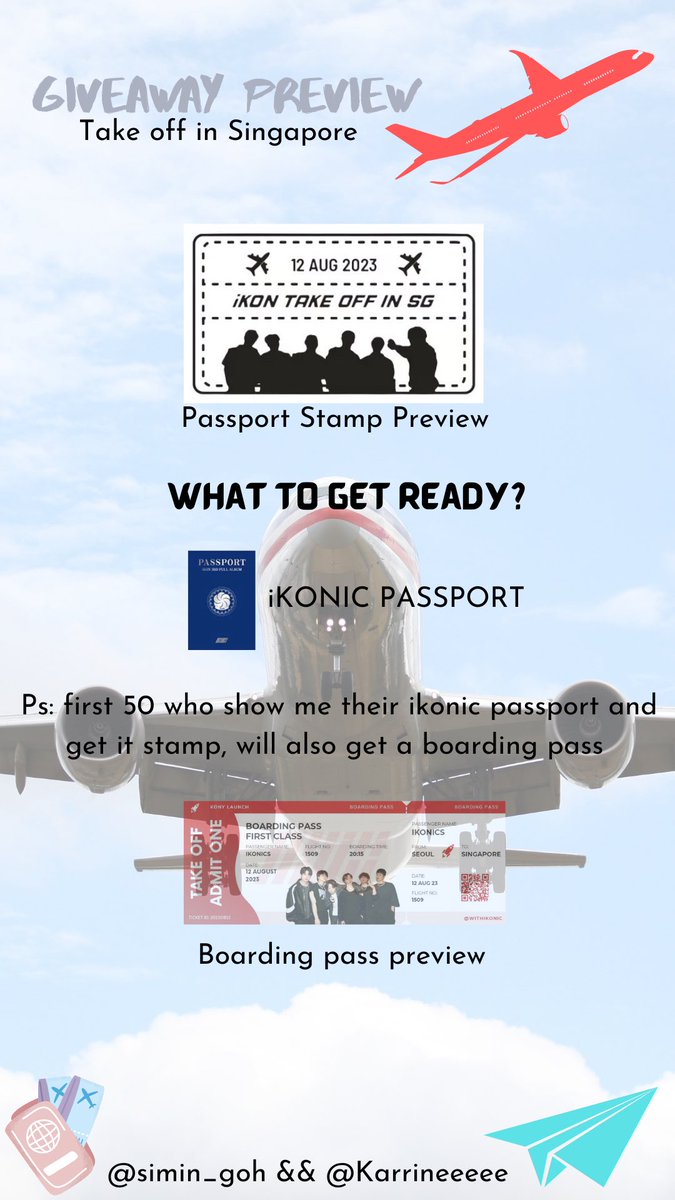 simin_goh's tweet photo. 🇸🇬Singapore fansupport 

Will be heading down to the cafe event on Friday at cafe gui done by @8yearswithikon from 130pm onwards and the Saturday event done by @SG_iKONICS 

So head down to get your passport/papers stamp ☺️  

@Karrineeeee #ikoninsg https://t.co/DQKbPUZEba