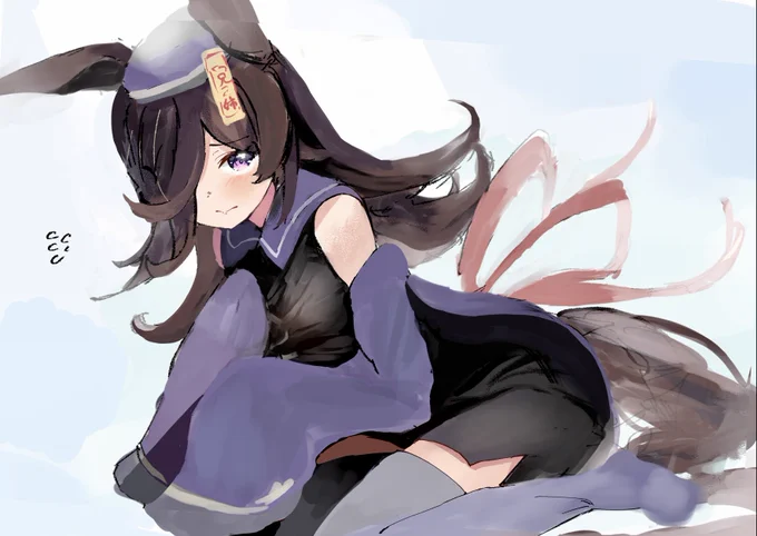ライスちゃんキョンシー衣装ぜったい似合う…と思って描きました
