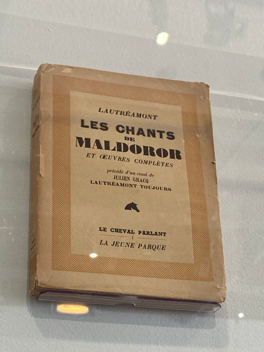 Les Chants de Maldoror aux éditions de la Jeune Parque, précédé d'un essai de Julien Gracq, à l'exposition de <a href="/laBnF/">La Bibliothèque nationale de France</a> Julien Gracq, la forme d'une oeuvre