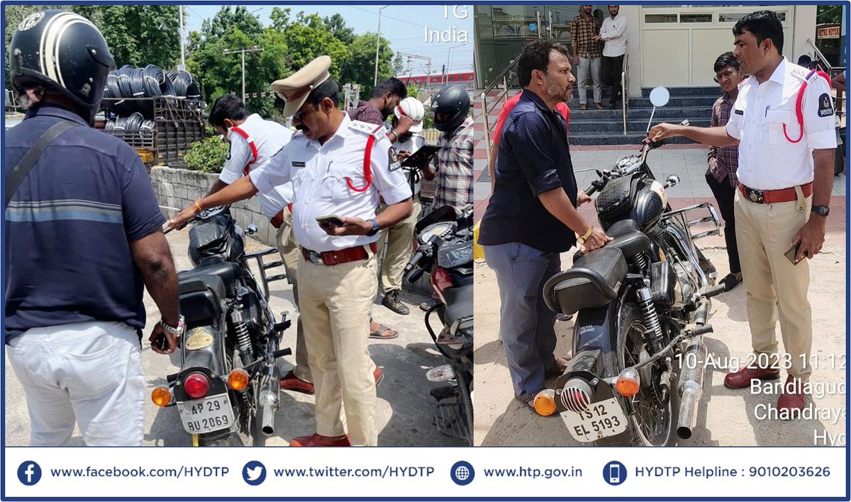 Hyderabad Traffic Police tweet media
