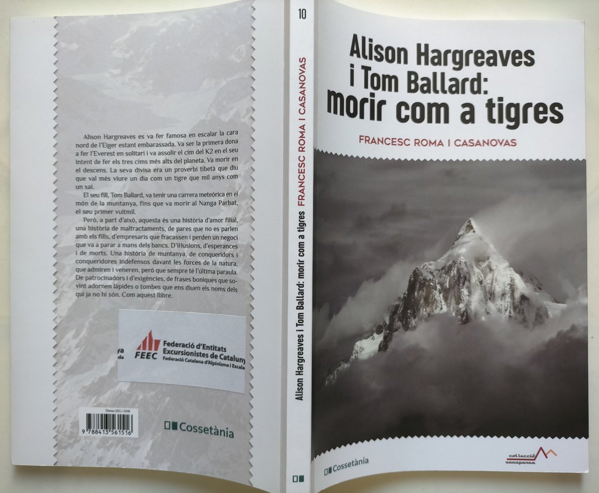 Fitaipetjada's tweet photo. Nova lectura d'estiu:
Alison Hargreaves i Tom Ballard: morir com a tigres de Francesc Roma i Casanovas
"Val mes viure un dia com un tigre que no pas mil anys com un xai"
Suport biblioteques entitats @FEEC_cat @Cossetania #tomballard #AlisonHargreaves https://t.co/H6LTthN1oT