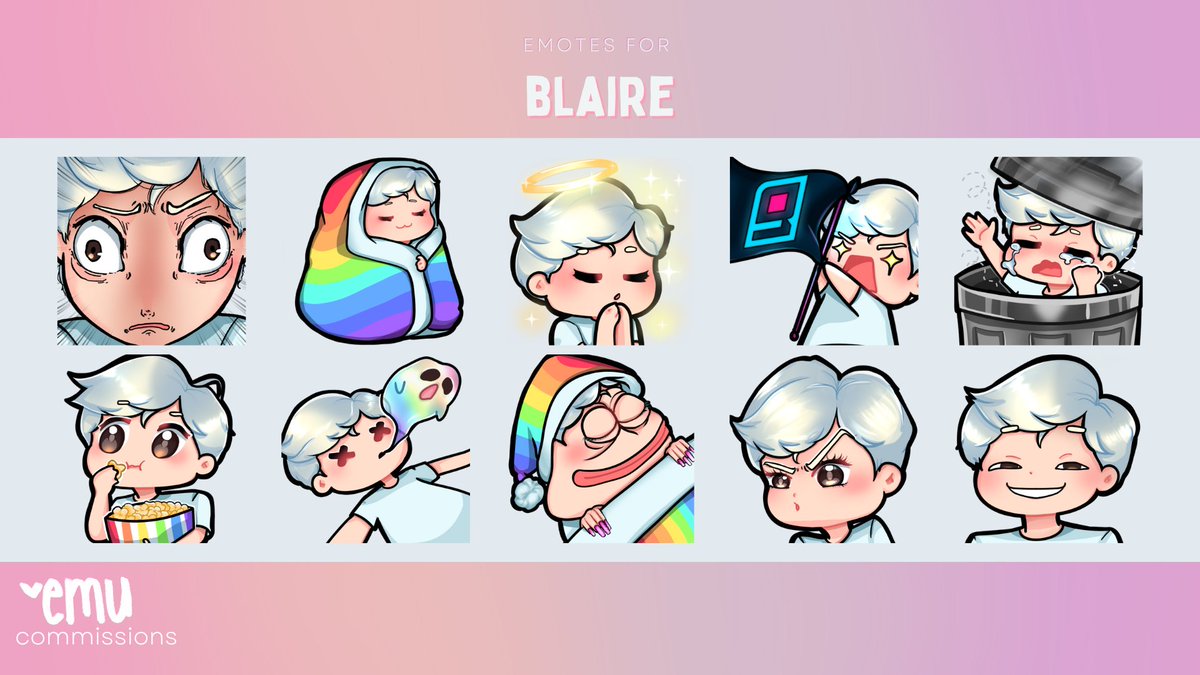 If you're subbed to me on Twitch or you're part of my Discord channel, enjoy 10 new very slayful emotes for you to use 😘

thank u <a href="/eumfile/">emu</a> 😍