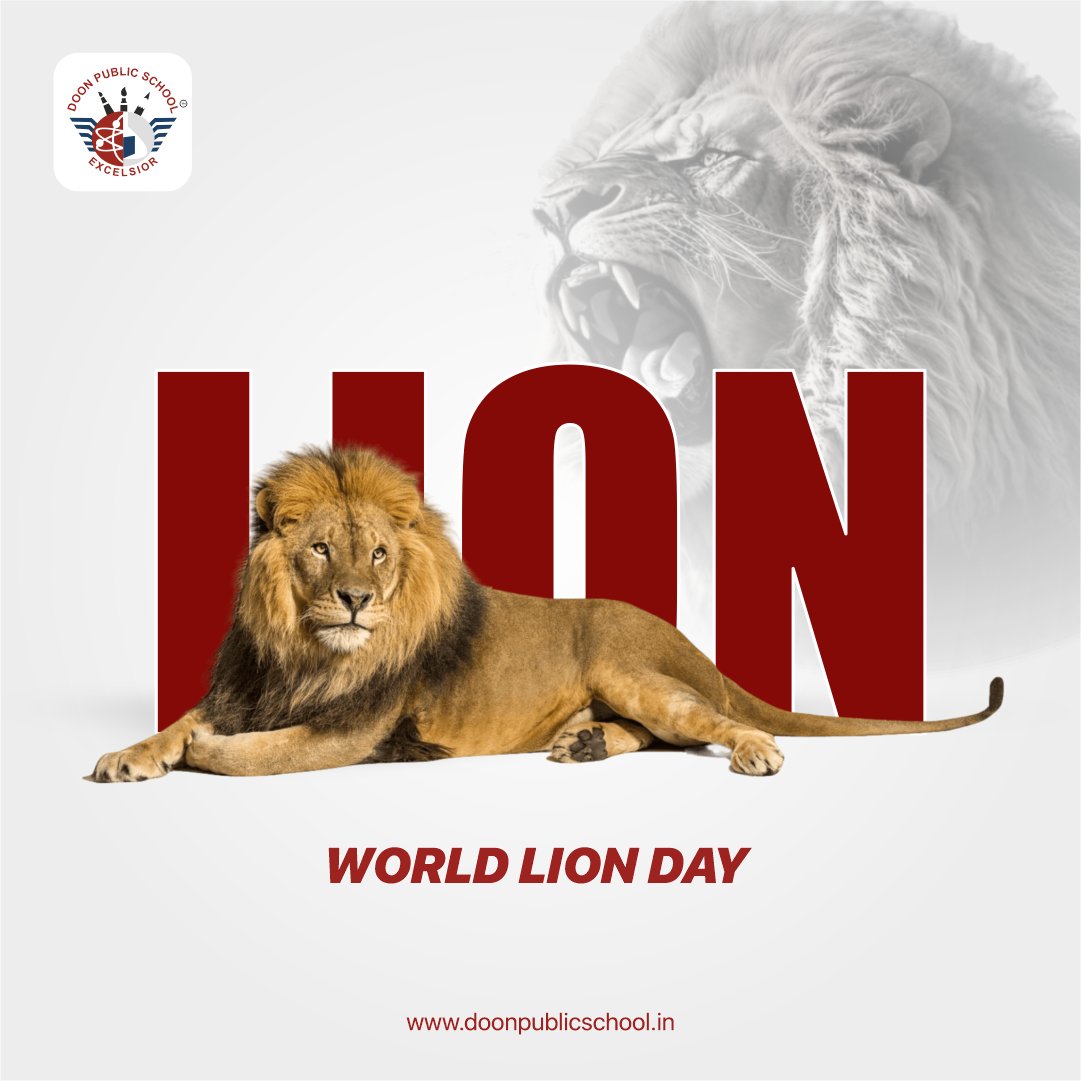 Lions are the ambassadors of the wild, symbolizing strength, courage, and leadership. On World Lion Day, let's support their conservation efforts and protect their habitats. 🦁💫

#DoonPublicSchool #LionDanger #Internationallionday #LionConservation