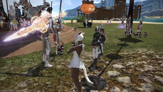 FF14、紅蓮祭にむけて水着も用意していたのでっす!!これは楽しいなぁー!週末が楽しみだ! #PS5Share, #ファイナルファンタジーXIV