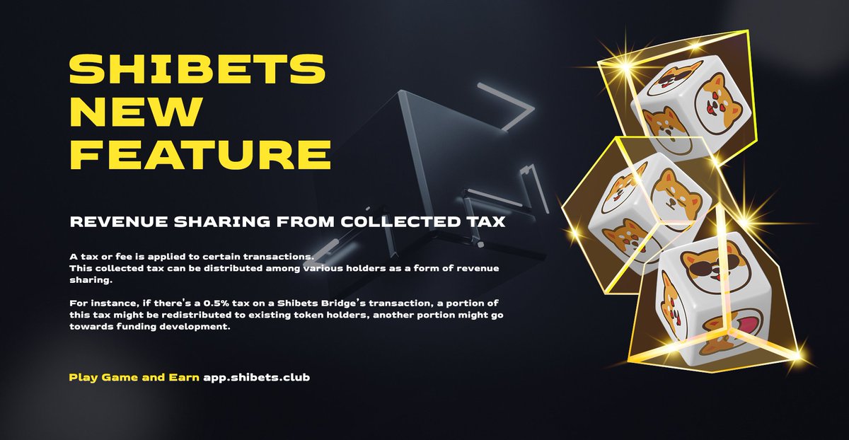 Shibets_ERC's tweet photo. [REVENUE SHARE]

- Our BRIDGE going to be released as soon as SHIBARIUM live. FYI, there is a 0.5% fee for each txs. 

- This fee will be redistributed among all of our holders, depend on the amount of tokens they are holding. #SHIBETS 
⬆️⬆️⬆️ https://t.co/bMyGXxs7Rk