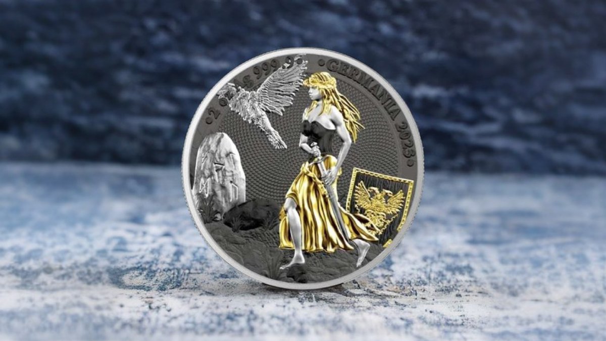 Timeless Beauty, Modern Craftsmanship: Explore the 2 oz Silver Lady Germania Ennobled BU Round of 2023. An Emblem of Excellence! ⏳✨

#SilverLadyGermania #NumismaticGems #2023SilverEnnobled #CoinCollecting #InvestInHistory #investIngold #sılvercoins #numismatics