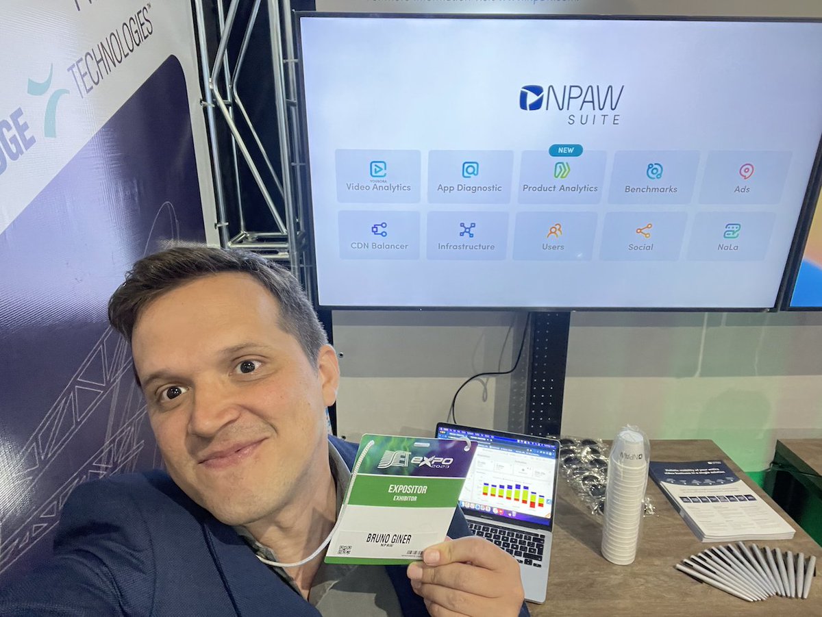 NPAW_VideoBI's tweet image. After two sensational days at the #SETExpo2023, we're not slowing down! 🚀

We're stationed at Booth 96📍

Drop by tomorrow to meet our VP Sales, Bruno Giner 🤝 💼

Schedule a meeting through the link hubs.li/Q01-Gy0h0 📌

👋 See you there!

#VideoIndustry #VideoPerformance
