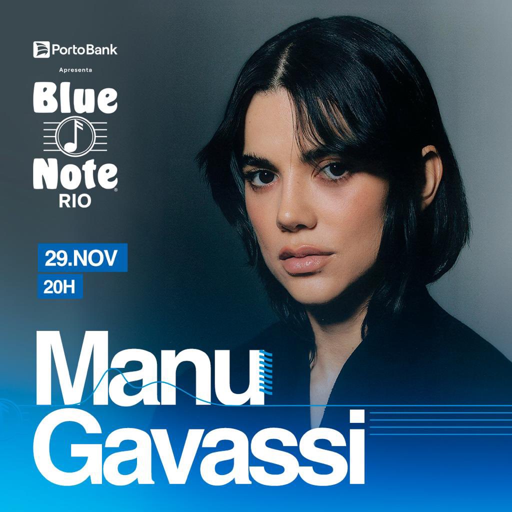 PortalGavassi's tweet image. 🚨POP EMERGENCY🚨

Dia 29 de novembro tem Manu Gavassi no Blue Note do Rio de Janeiro!

Para mais informações e ingressos acesse: showpass.com.br/evento/879/Man…