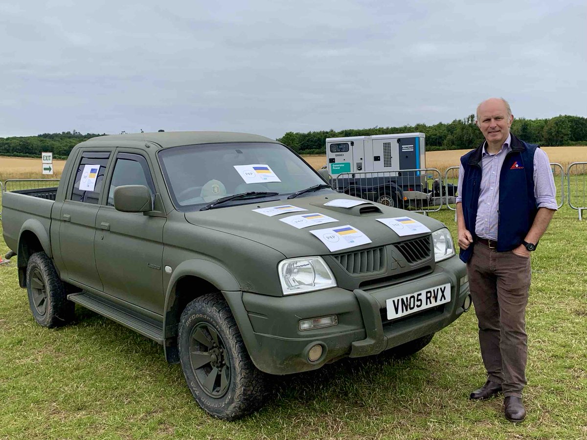 JamesHuttonInst's tweet photo. Our board member, Archie Gibson is working with @pickupsforpeace, which is dedicated to delivering pickup trucks laden with urgently needed supplies to #Ukraine. Be sure to give them a follow and show your support! #p4p https://t.co/QiFuMwg6GO