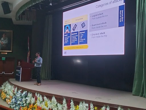 efycon's tweet photo. Prashant Pandey from @ST_World   is now on stage discussing “End-to-end Security for IoT: From Fab to Factory” at our CONFERENCE at Electronics Rocks 2023 , Delhi. https://t.co/W1vsTT3a9k