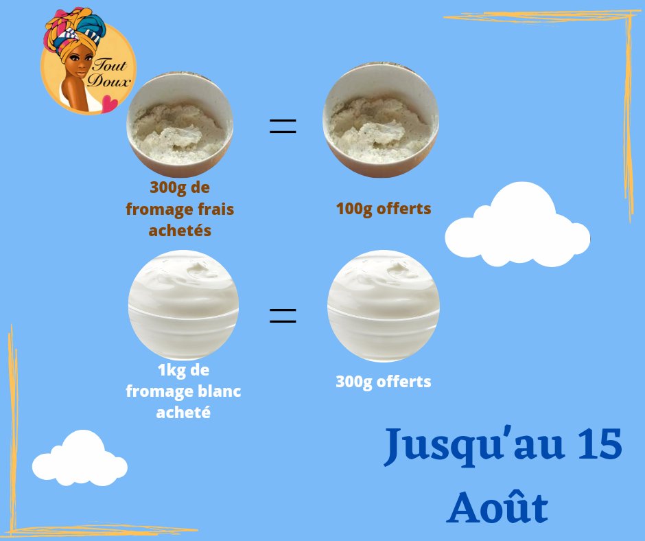 bio_lait's tweet photo. Profitez de notre promotion et épatez vos convives ou votre famille avec vos desserts au fromage blanc ce 15 Août.

C'est facile, rapide, c'est moins cher et c'est délicieux... 😉

***Credit photos: google*** https://t.co/F86w8IwKqE