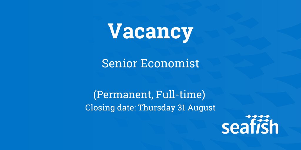 📣 We’re looking for someone with excellent quantitative and analytical skills to support effective decision making on UK seafood sector challenges within our Regulation team. Learn more and apply to our Senior Economist position here: buff.ly/3qiiJx8 🎣