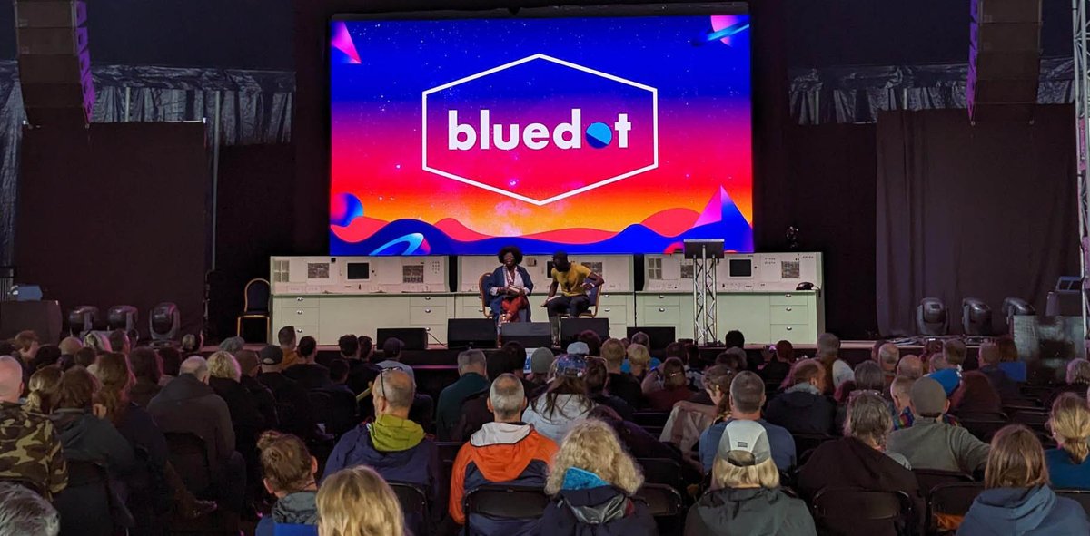 ICYMI: Music 🎵, mud ☔and outer space 🌌 We had a ✨stellar✨ time at @bluedotfestival– incl events with @DavidOlusoga @garyyounge @epwa66 & @jeffreykboakye and research activities from @TheRoundView, @UoMLDC & @keepitHumanUK Read here: ow.ly/bEKF50PvNKx