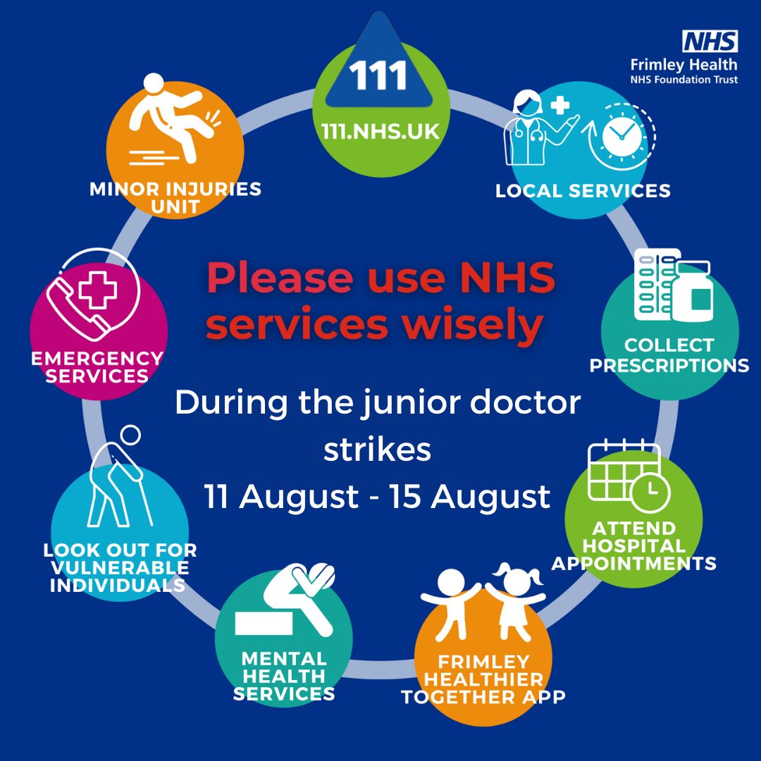 The NHS is asking patients to choose services wisely during industrial action and take simple steps to help ensure care is available to patients who need it most. Using 111 online will help the NHS treat patients in the right setting. orlo.uk/Tj9i1