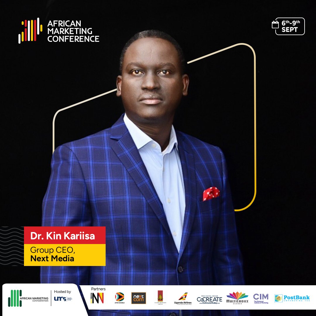 #SpeakerSpotlight 

Brace yourselves for an electrifying dose of inspiration from the man who's not just a businessman, but a trailblazing dynamo! 🚀 @KKariisa, the visionary CEO of @nextmediaug,  is set to dazzle the stage as the newest speaker at the African Marketing…