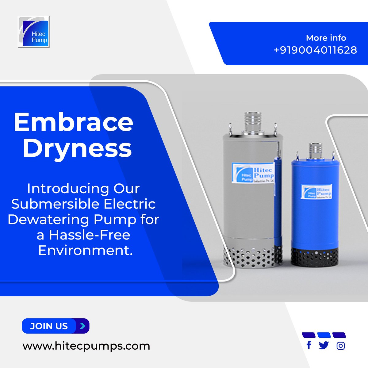 hitecpumps's tweet image. 🌊 Embrace Dryness with Ease! 🌊

Say goodbye to unwanted water hassle with our new Submersible Electric Dewatering Pump! 💧 No more worries about flooded spaces. 🏞️ Enjoy a hassle-free environment at home or work. 🏠⚙️ #EmbraceDryness #DewateringSolutions