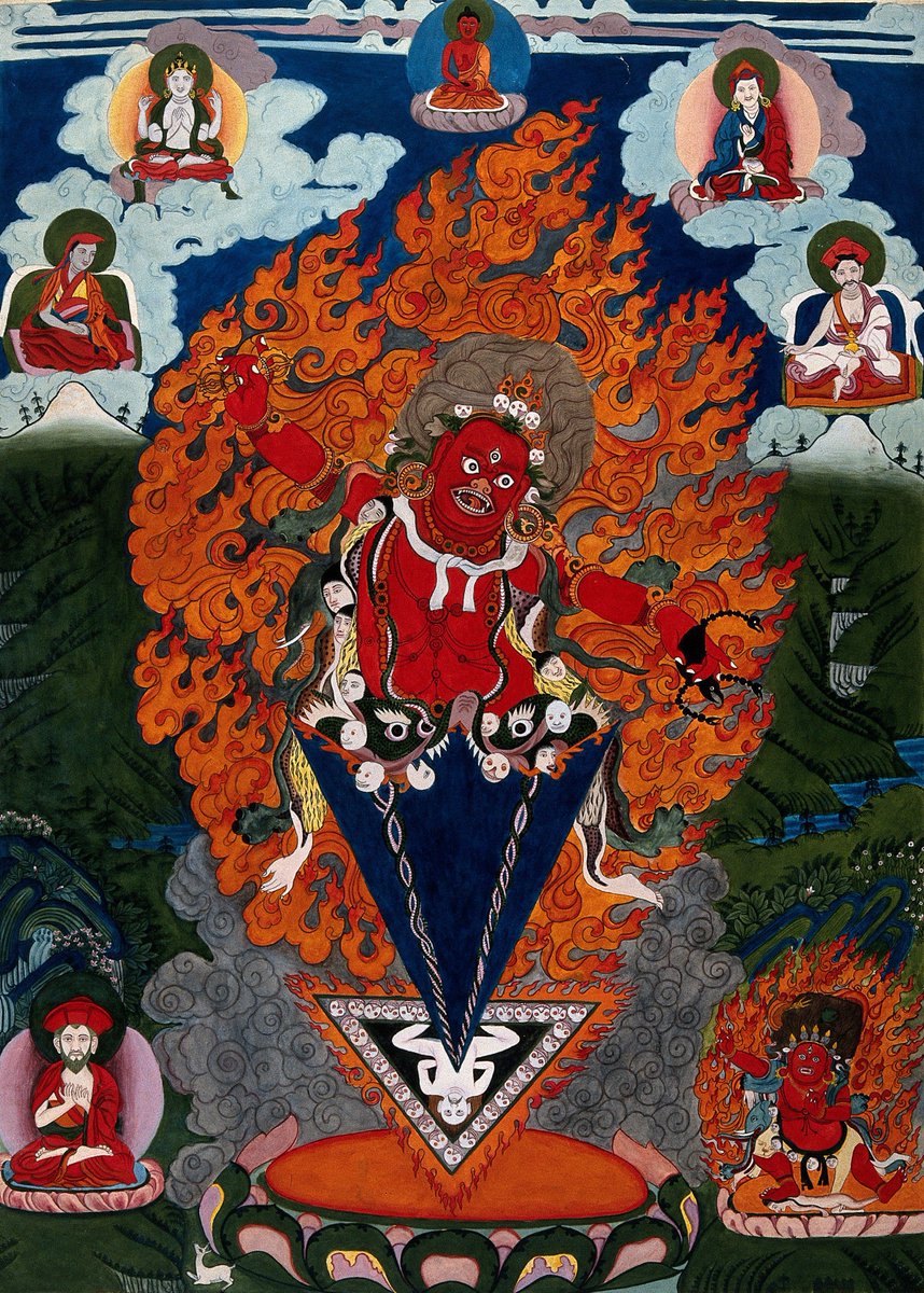 DocDelusional's tweet photo. Padmasambhava as Guru Dragmar: Padmasambhava takes the form of the mystic ritual dagger (phurba) #Buddhism #mystic #ritual https://t.co/tah7P4YUi2