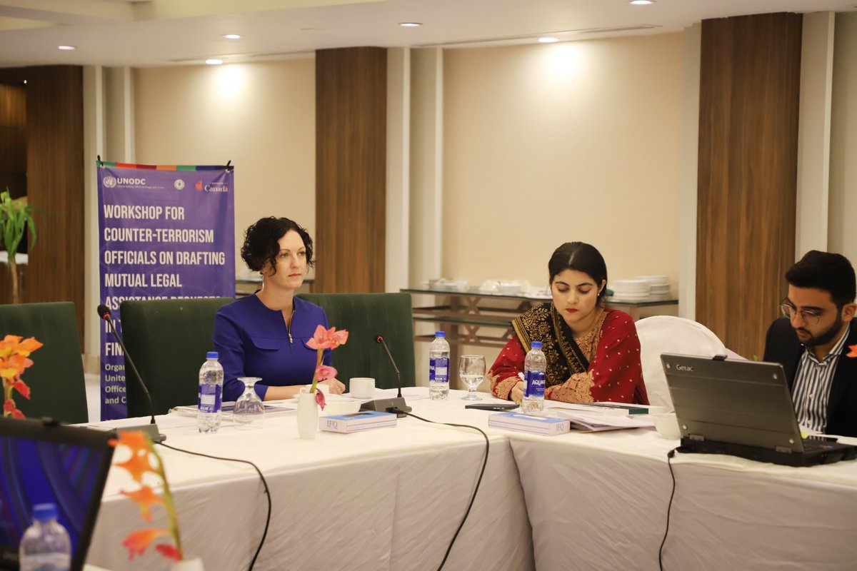 UNODCPakistan's tweet photo. Conducting a workshop on #MutualLegalAssistanceRequests. A vital tool in combatting #TerrorismFinancingcases with the collective efforts of @MOI, @FIA_Agency, @NACTAPK & CTDs for a safer world🌏.
Supported by @GAC_Corporate, @CanHCakistan
#CounterTerrorism
#CrossBorders https://t.co/yeXH2zwjcm