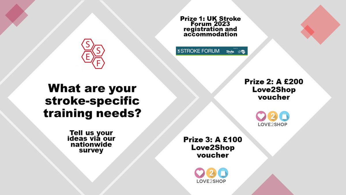 UKSF_SSEF's tweet photo. Do you have ideas to improve the #knowledge &amp; #skills of the #strokeworkforce?
We want to hear your priorities for #education &amp; #training via our #TrainingNeedsAnalysis survey https://t.co/63UdFwtx0l.
Enter our prize draw to win 1 of 3 prizes. Survey closes at midnight 30/08/2023 https://t.co/cQJaDGKB5h