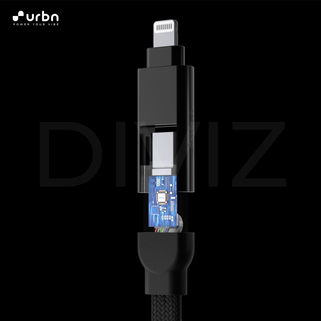diviz_creative's tweet photo. From concept to delivery ! The 3D Digital Ad &amp; Renders are created by Diviz for the Urbn 4 in 1 cable. To create digital Ads &amp; Videos for your products, email us on creatives@diviz.in  😊 #diviz  #creativestudio #3danimation #urbn #video #rendering #render #rendering3d #3drender https://t.co/bpKoSgfLpR