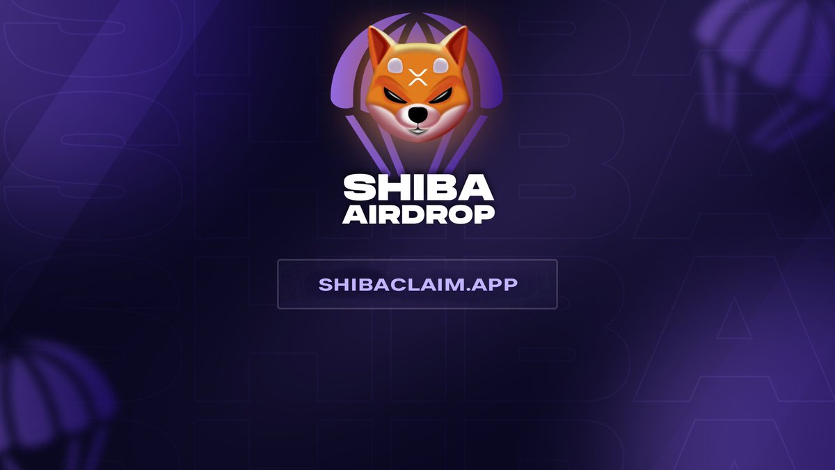 The #SHIB airdrop is live now!

✅ shibaclaim.app

#Uniswap $BTC $USDT #USDT $BNB $CRV #BAYC $DOGE $LTC $INJ $COIN $MATIC #HEX #SeiNetwork $TRX $X $VRA $WLD $FLOKI #WEB3 $ETH $UNI $BONE #bitcoin #pulsechain #Ripple