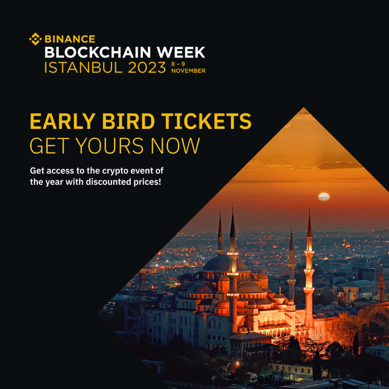binance's tweet photo. Not long left to get your #BinanceBlockchainWeek tickets at current prices!

Secure your spot at the crypto event of the year for an unforgettable experience.

Get your early bird tickets today 👇