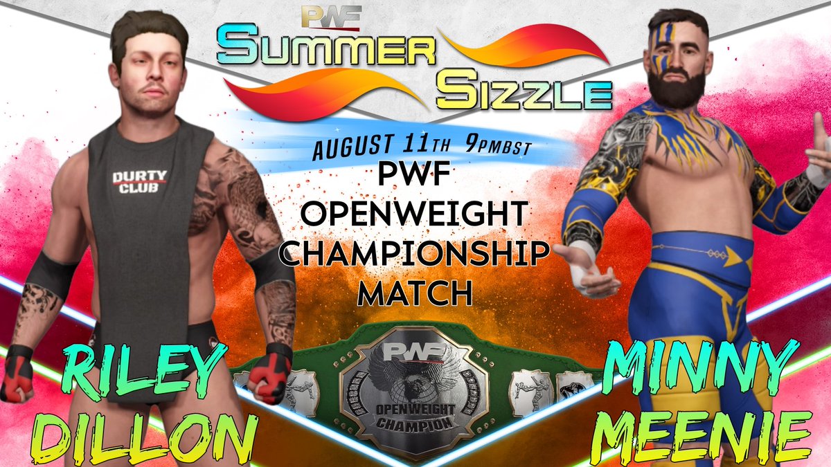 PWF_Efed1's tweet photo. After the MinnyMeenie beat Jay Williams in the Openweight Contendership Tournament Final last night. He will go continue his quest to regain the PWF Openweight Championship from Durty Club's Riley Dillon
#PWF #PWFSummerSizzle #wwe2k23 #efed #cawmmunity #wrestling https://t.co/ps5N9Fh2d2