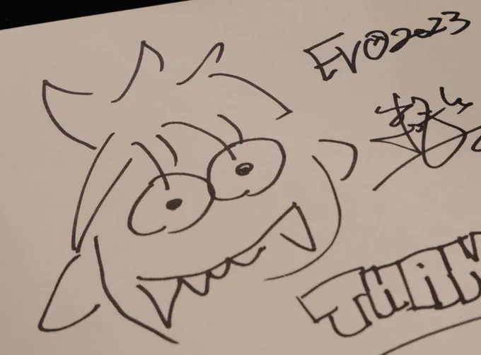 EVOで描きまくったジュリさんとブランカちゃん(松本P) 次は誰を練習しようかな。