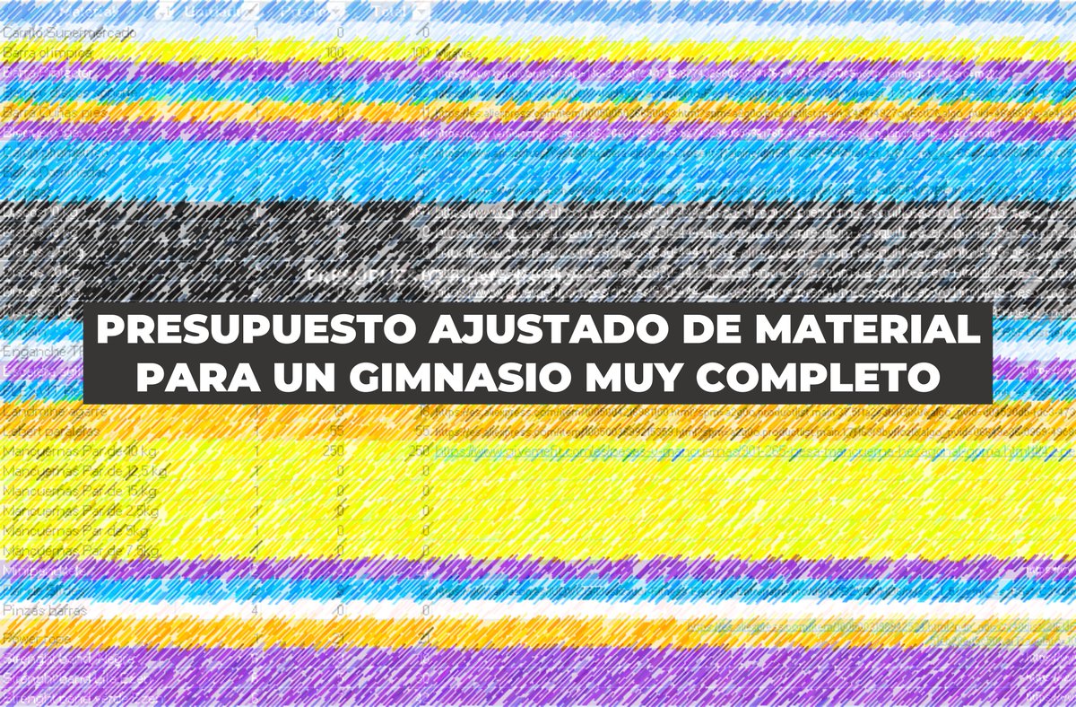 🏋️‍♂️💸 ¿Quieres mi excel de presupuesto de material? Semanas de investigación online. 

Crea tu gimnasio desde 0 con los mejores precios.

Si quieres el excel:
1. Follow ✅
2. Like ❤️
3. RT 🔁
4. Deja tu email en comentarios y te lo hago llegar

🧵⬇️ Hilo con consejos de oro