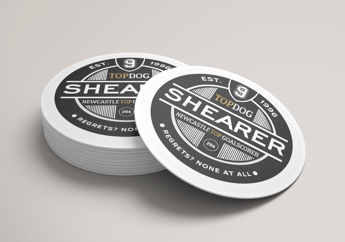 With news of Harry Kane moving to Bayern, I'm wishing we had designed Shearers beer mat around 'Premier League top goalscorer' instead of 'Newcastle top goalscorer' - The record is going nowhere! 🙋‍♂️ #NUFC
