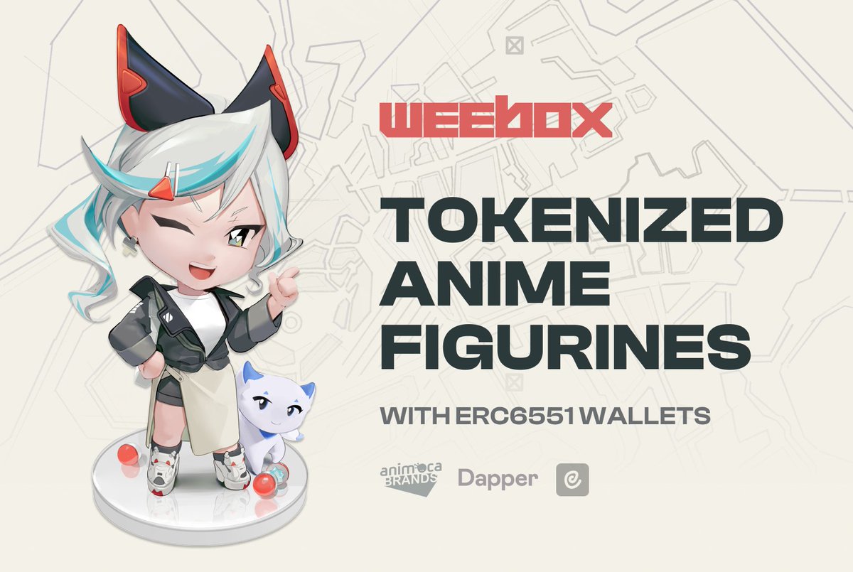 At Weebox 📦, we're pioneering in the field of tokenized physical assets, working hand in hand with our anime industry partners to lead the charge.

Together, we aim to redefine anime fandom for a digital world. 👇🧵