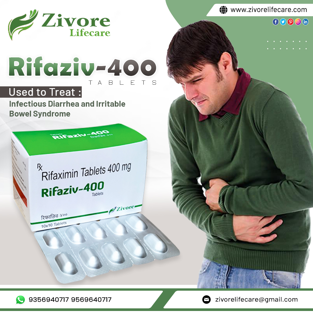 ZivoreLifecare's tweet image. Rifaziv- 400
Used to Treat
Infectious Diarrhea and Irritable
Bowel Syndrome
For more Info:
Visit: zivorelifecare.com
Call us: 9569640717, 9356940717
Email at: zivorelifecare@gmail.com
#pcd #pcdfranchise #pharmafranchise #pcdcompany