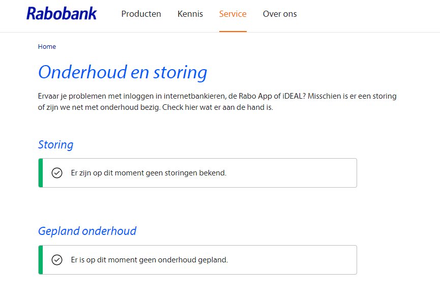 Wederom grote storing bij de Rabobank alleen weten ze dat zelf nog niet #rabobank #storing