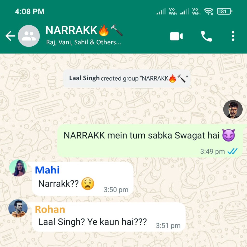 narrakkmovie's tweet photo. Ooohh… we just got our hands on Narrakk’s group chat!
And it only added to the fear and anticipation 🤯🫣
Yeh Laal Singh ki Chetawni hai ya Dhamki????? 😳
Shayad kal pata chalega🤷🏻‍♀️

@S_Y_Productions @SandeepYadav_
@RahulKSingh999 @JPStarPictures
@ActorASingh @brijkala https://t.co/FzLTrBQsEh