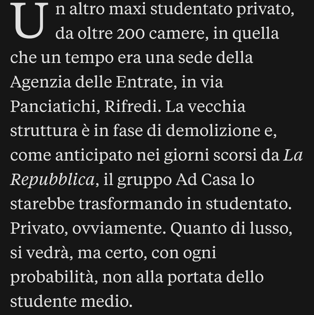 FI_Possibile's tweet photo. Tutto questo accade con migliaia di #studenti dell’Università di #Firenze che non trovano una #stanza a prezzi sostenibili. Non poteva diventare uno #studentato #pubblico gestito dal #Diritto allo #studio universitario?
#CaraFirenze #SalviamoFirenze https://t.co/CYBPXbYyh0
