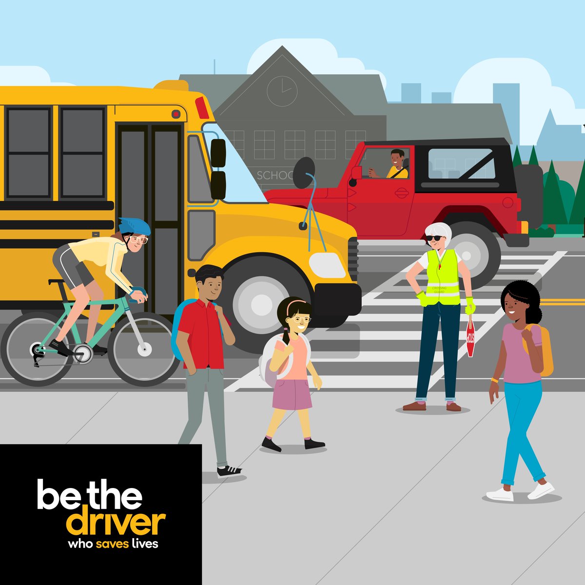 BaltCoPolice's tweet photo. Inside. Outside. And all around. 🚍Make sure your child🧒🏽🧒🏼is fully aware of #SchoolBusSafety. Info at: https://t.co/ldzPGnnLNY #BackToSchool 🏫#BCoPD #28daysofsafety https://t.co/F3ESXVk86t