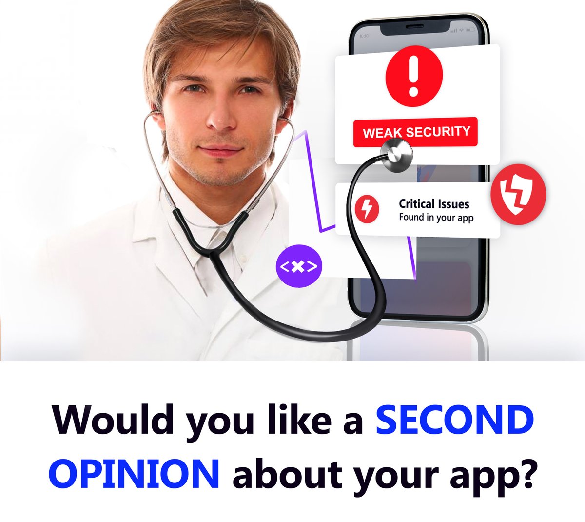 Would you like a second opinion about your app?
Just like you seek a second medical opinion when you’re feeling unwell. Our expert team provides unbiased app audits, analyzing code, security, usability, and more.  #AppAudit #SecondOpinion 
app-audits.com
