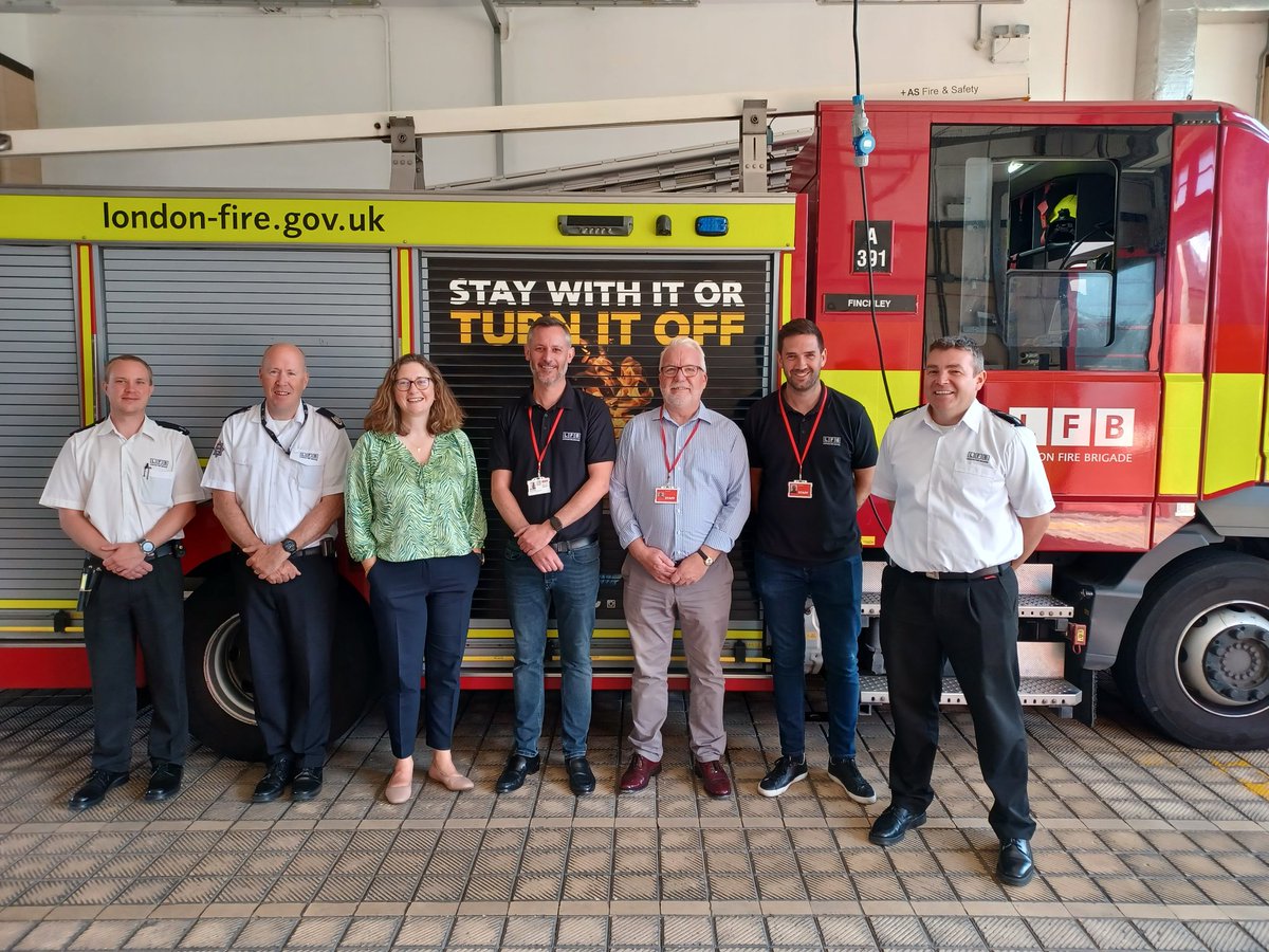 Fantastic walk around our historic Finchley Fire Station today, with colleagues from Fire Safety, Property and our director for Transformation Fiona Dolman. Working together to make the Station better for crews and visitors.