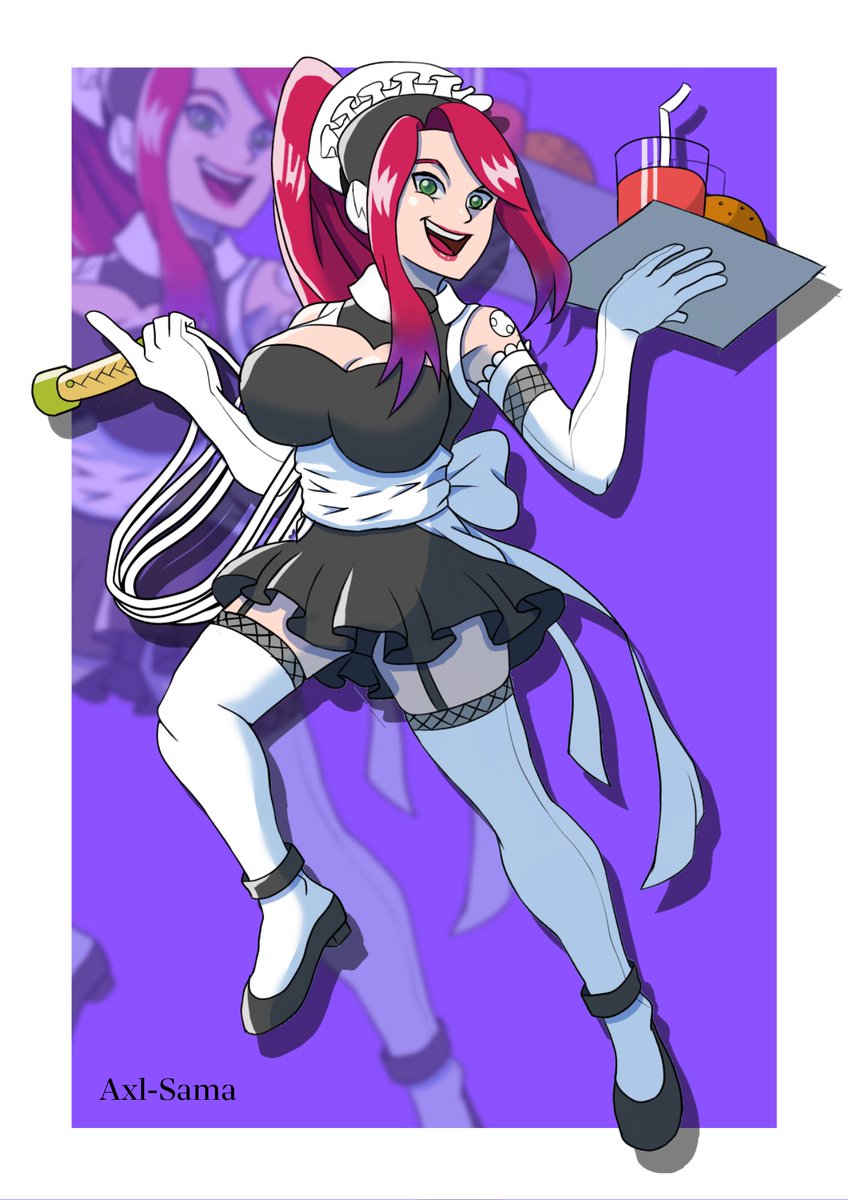 GameSoulAdvance's tweet photo. #MegaManMaidCollab #RockFanArt #Megaman #MegamanX #Axl #Ferham https://t.co/0ChwV6inJy