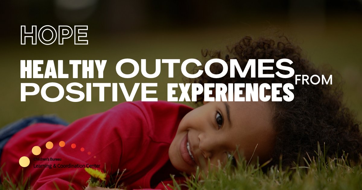 CBLCC_ACF's tweet photo. Grounded in the work of the HOPE National Resource Center, this module builds an understanding of how #positiveearlyexperiences can promote #health and #well-being and result in good outcomes later in life. Test your knowledge:
https://t.co/dDx5MMnrIz https://t.co/eLWng3hJNI