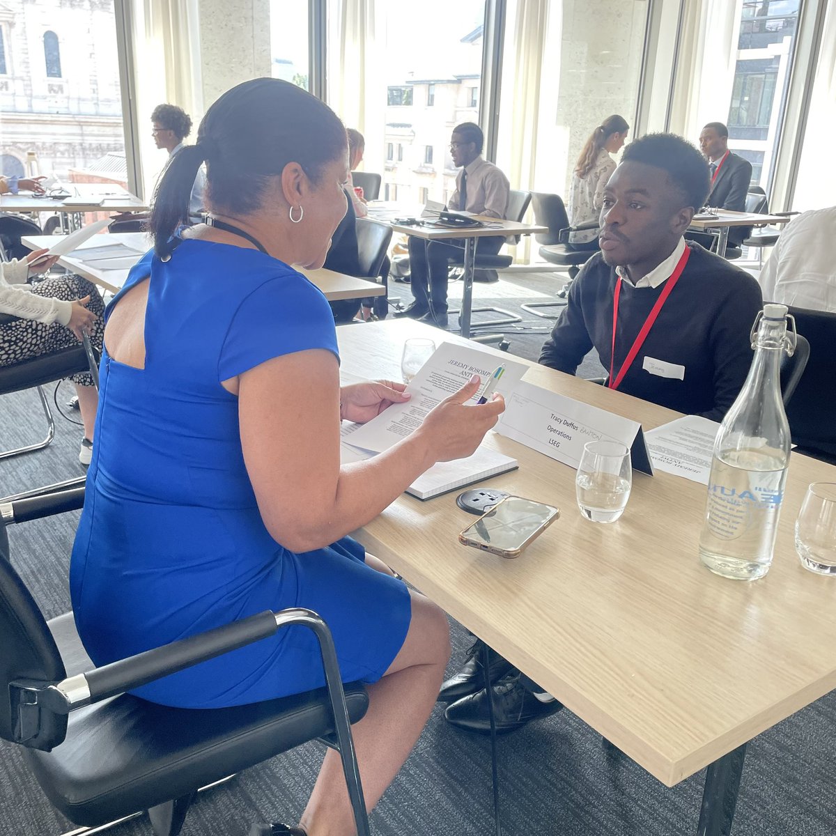 Urban_Synergy's tweet image. 🗣️Putting their skills to the test! Our young talents engaging in mock interviews with dedicated @LSEGplc volunteers! #TalentAccelerator #MockInterviews