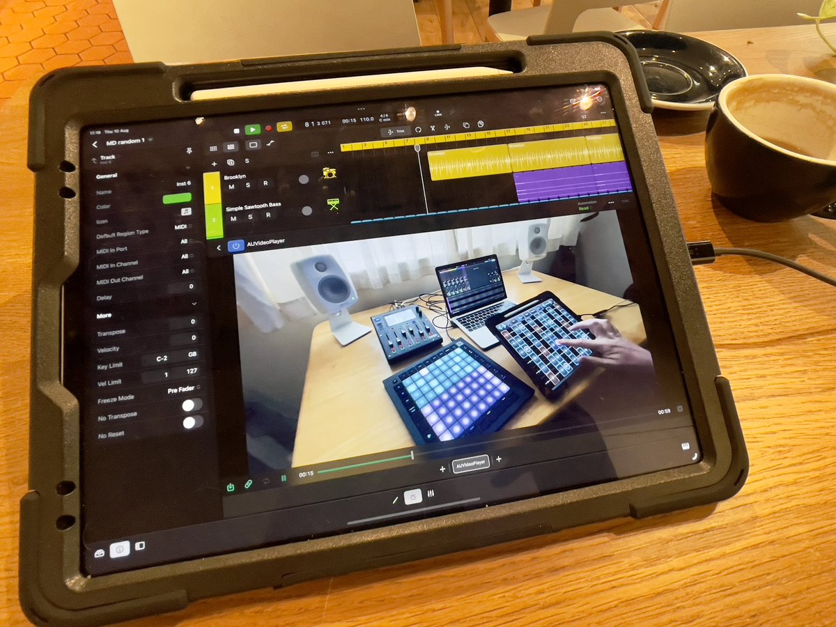 Play video inside Logic Pro for iPad? Sure! #musictechnology #musicproduction #ipadmusic